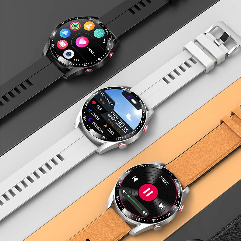 ECG Bluetooth Call Smartwatch: Health, Fitness, Waterproof, Box.