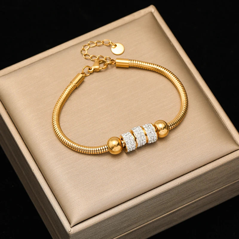 18K Gold Plated Wrist Chain Waterproof Jewelry Gift Party