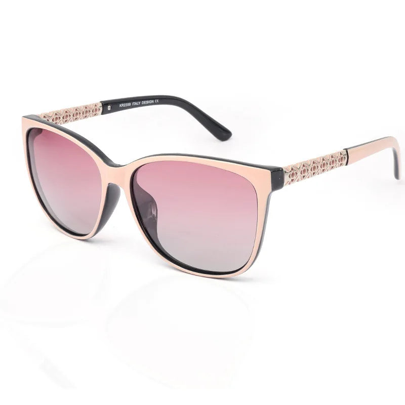 New Fashion TR Memory Frame Polarizing Sunglasses For Women
