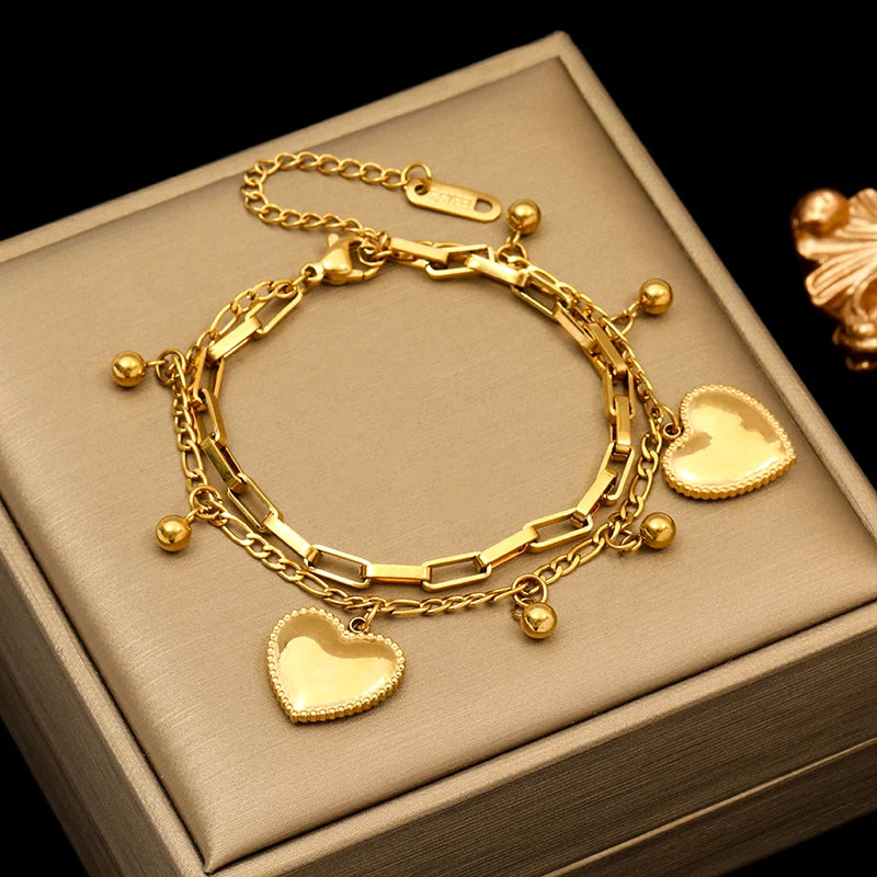 18K Gold Plated Wrist Chain Waterproof Jewelry Gift Party