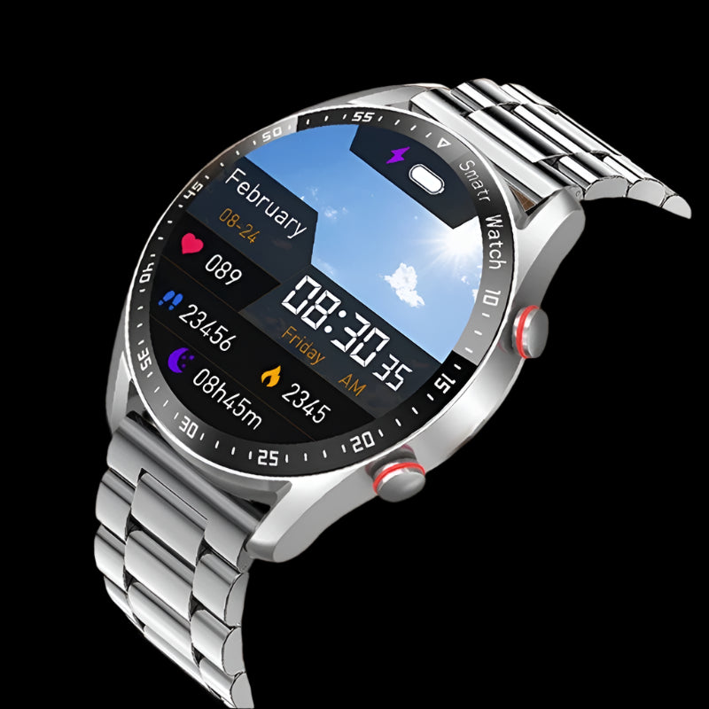 ECG Bluetooth Call Smartwatch: Health, Fitness, Waterproof, Box.