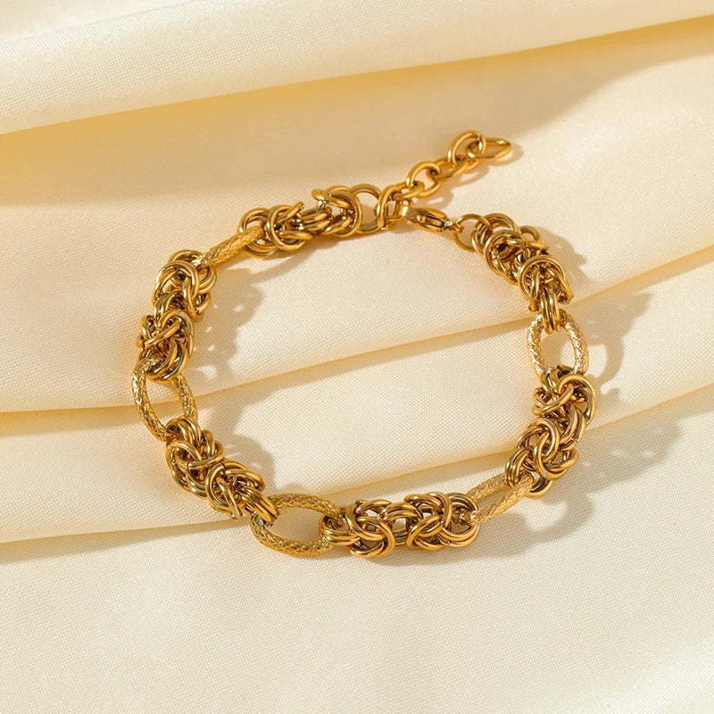18K Gold Plated Wrist Chain Waterproof Jewelry Gift Party