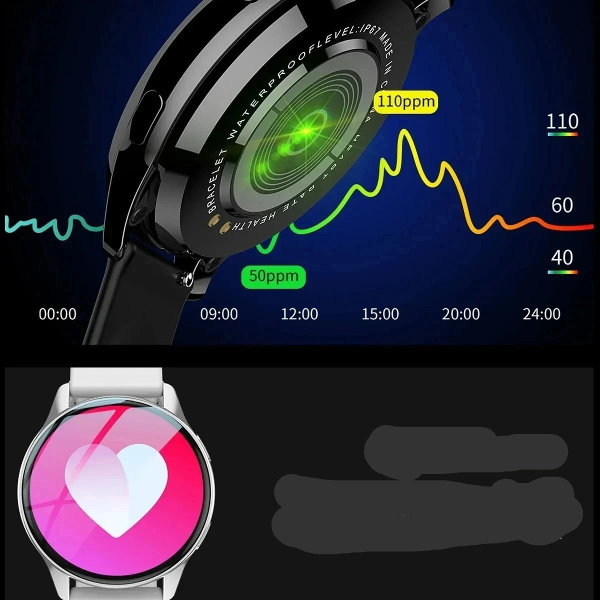 Men/Women Smartwatch: LIGE, 2025, Wireless, BT, Fitness.
