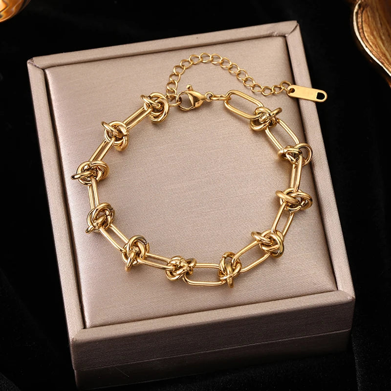 18K Gold Plated Wrist Chain Waterproof Jewelry Gift Party
