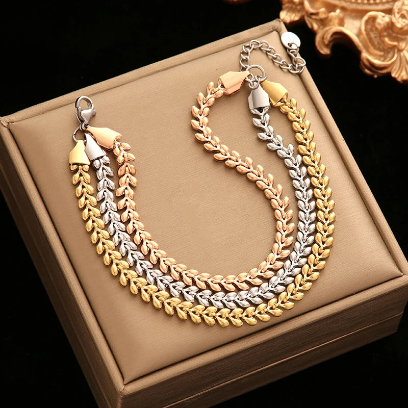 18K Gold Plated Wrist Chain Waterproof Jewelry Gift Party